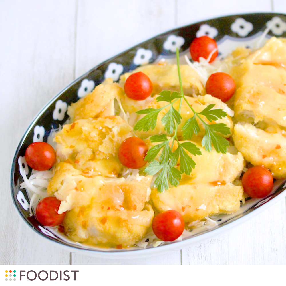 ボリューム満点!カジキマグロの香ばしフライ