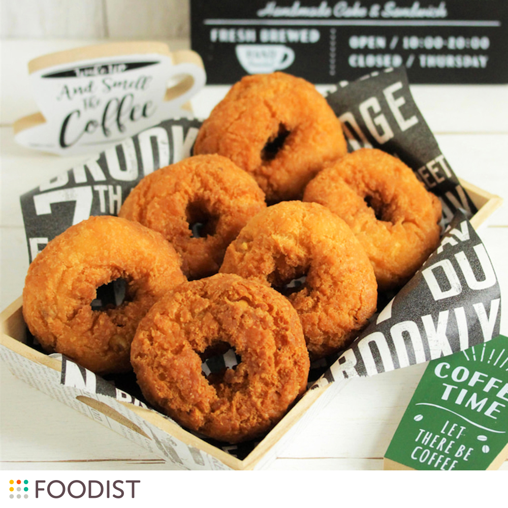 サクサク香ばしい!くるみとポテトのオールドファッションドーナツ