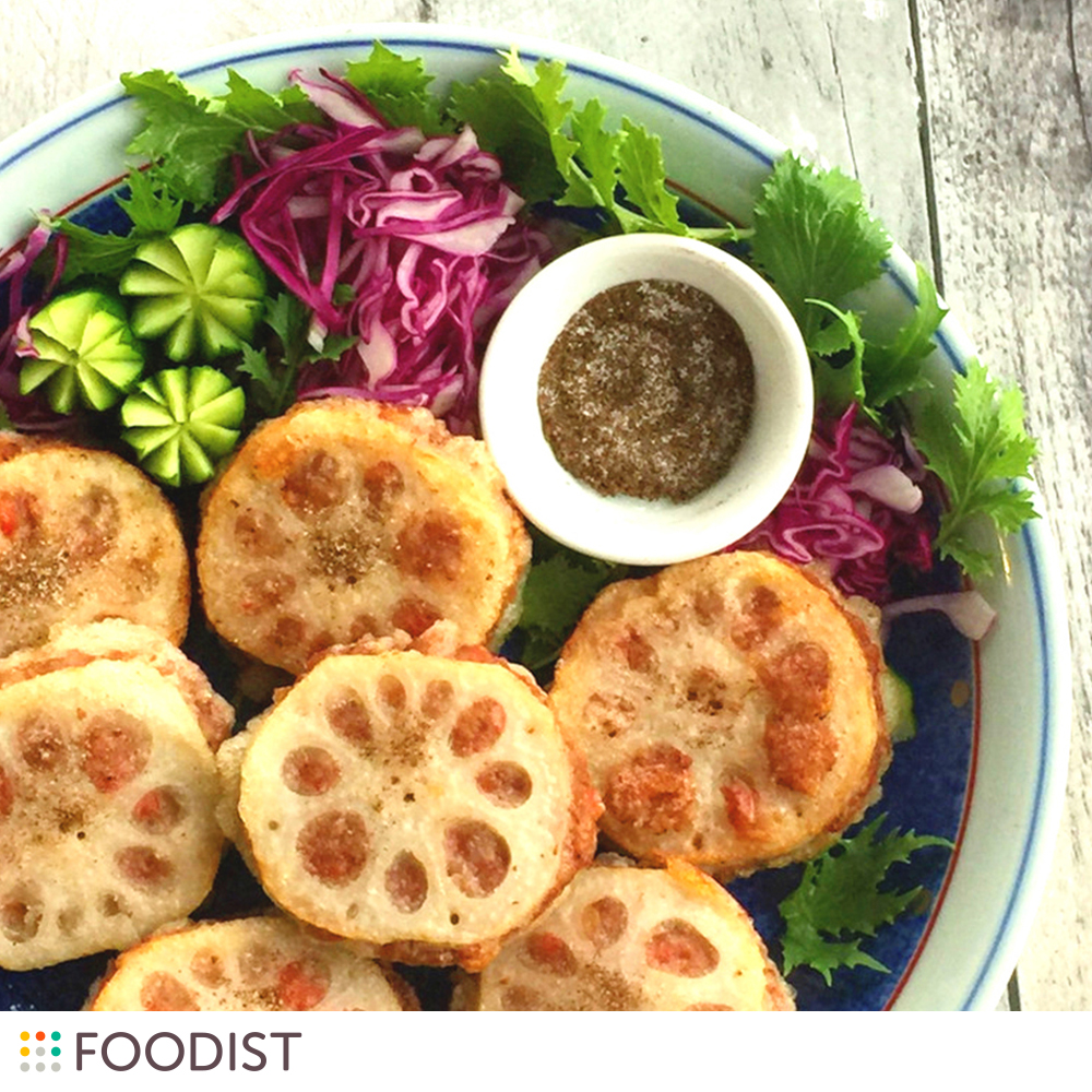 男性受け間違いなし!歯ごたえ楽しむレンコンはさみ揚げ