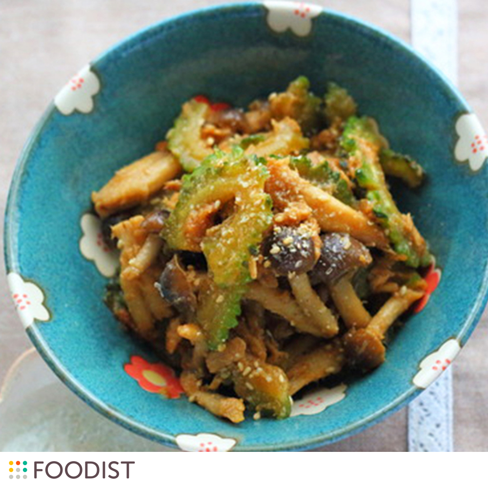 しっかり味でごはんがすすむ!ゴーヤときのこの佃煮