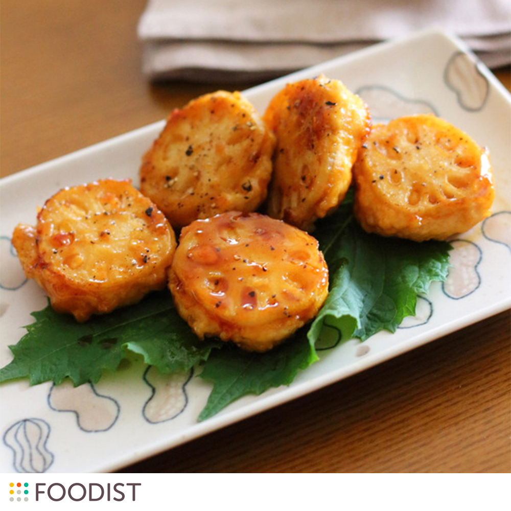 お弁当おかずや作り置きに!れんこん鶏バーグ