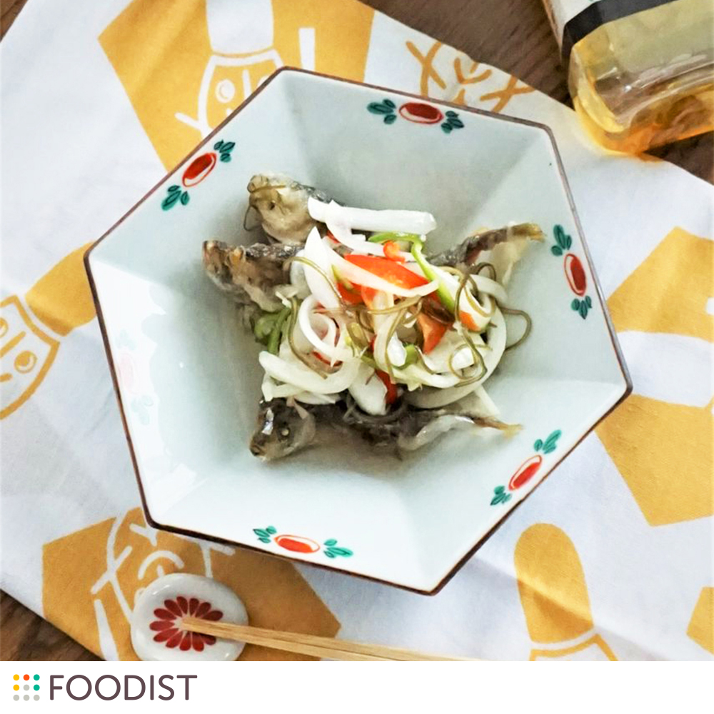 野菜たっぷり!豆鯵の南蛮漬け