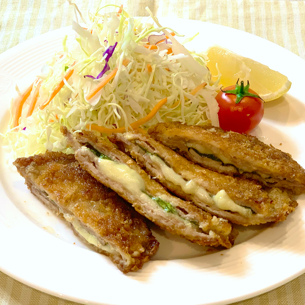 【関口先生考案】豚肉のチーズサンドカツレツ